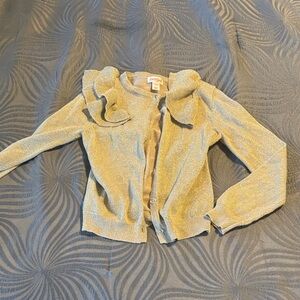 Cat & Jack Gold Ruffle Cardigan